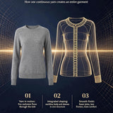 Pullover girocollo in maglione di puro cashmere 100%.