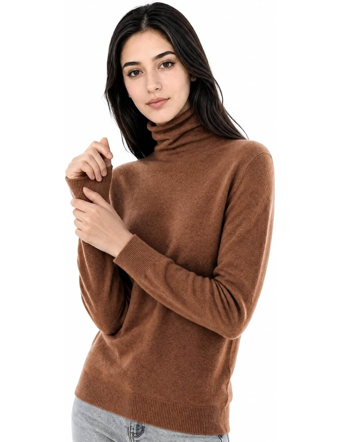 Mongolian Cashmere Turtleneck Sweater