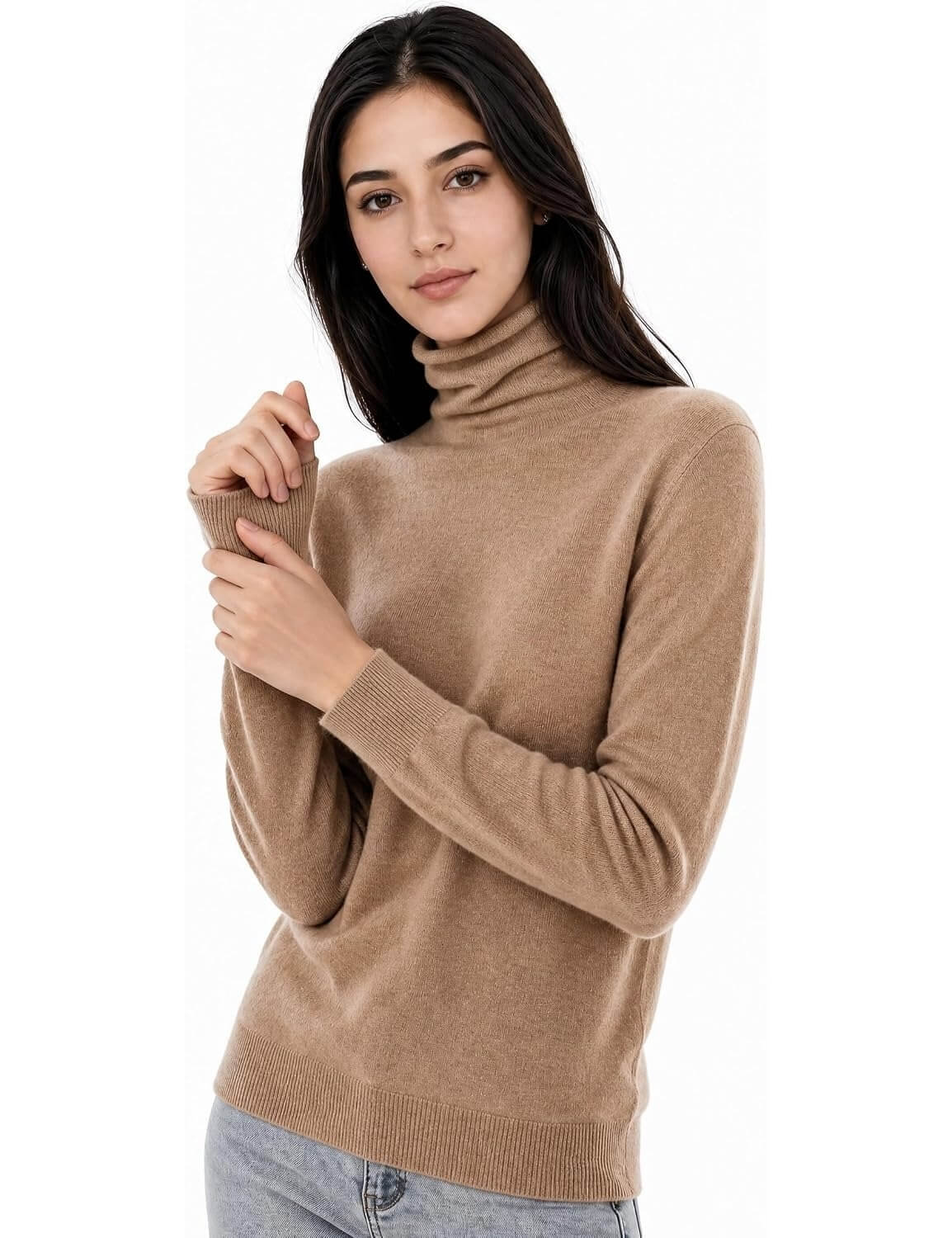 Mongolian Cashmere Turtleneck Sweater