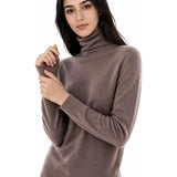 Sweter z golfem z mongolskiego kaszmiru