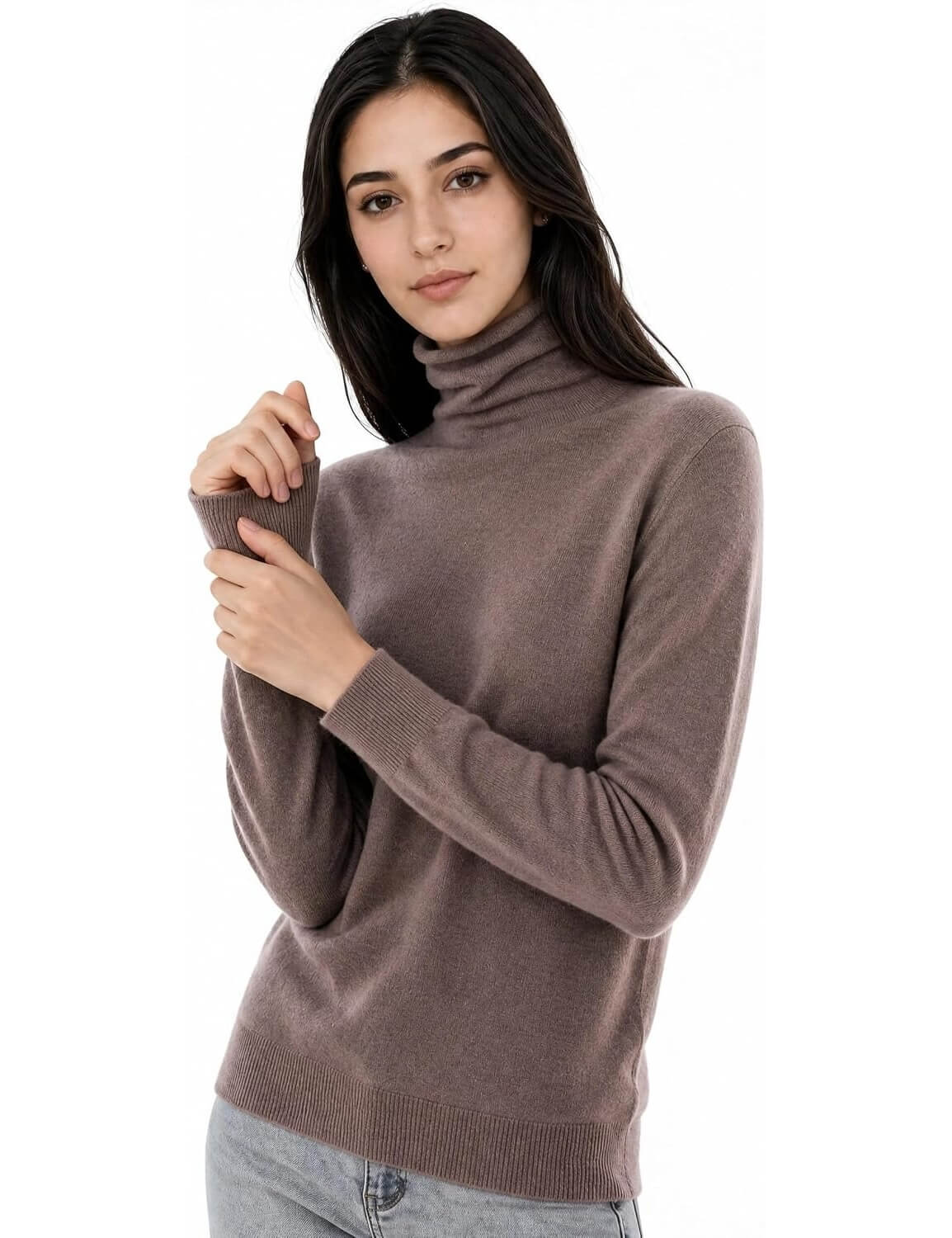 Mongolian Cashmere Turtleneck Sweater