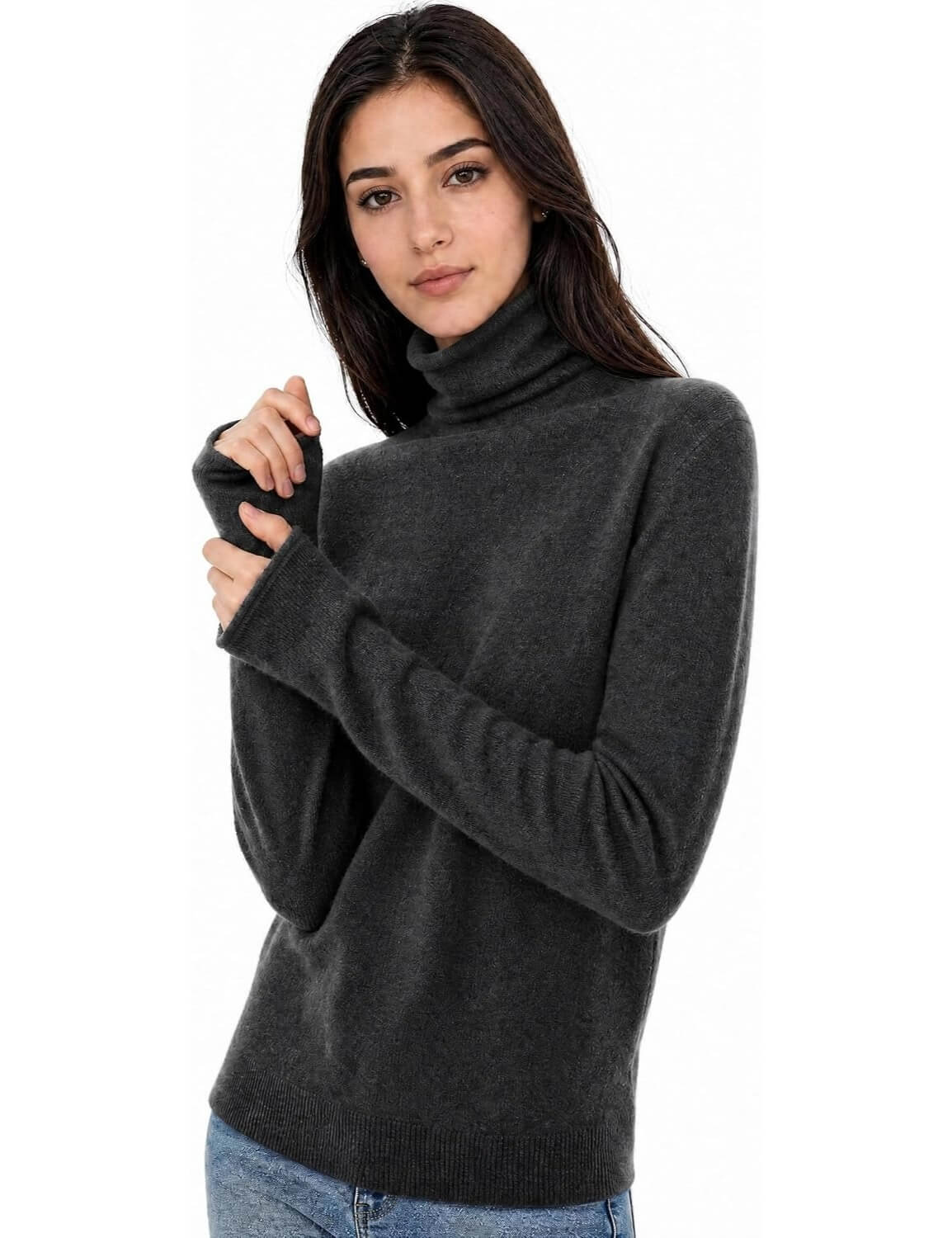 Mongolian Cashmere Turtleneck Sweater