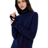 Sweter z golfem z mongolskiego kaszmiru
