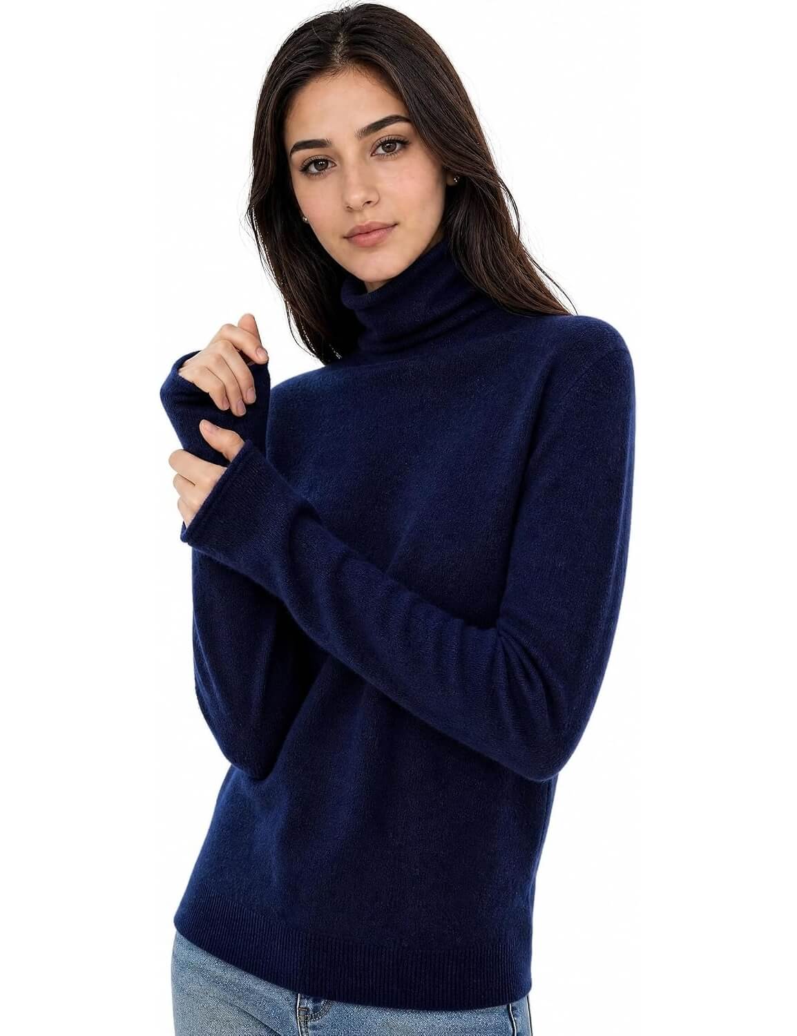 Mongolian Cashmere Turtleneck Sweater
