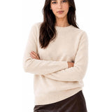 Pullover girocollo in maglione di puro cashmere 100%.